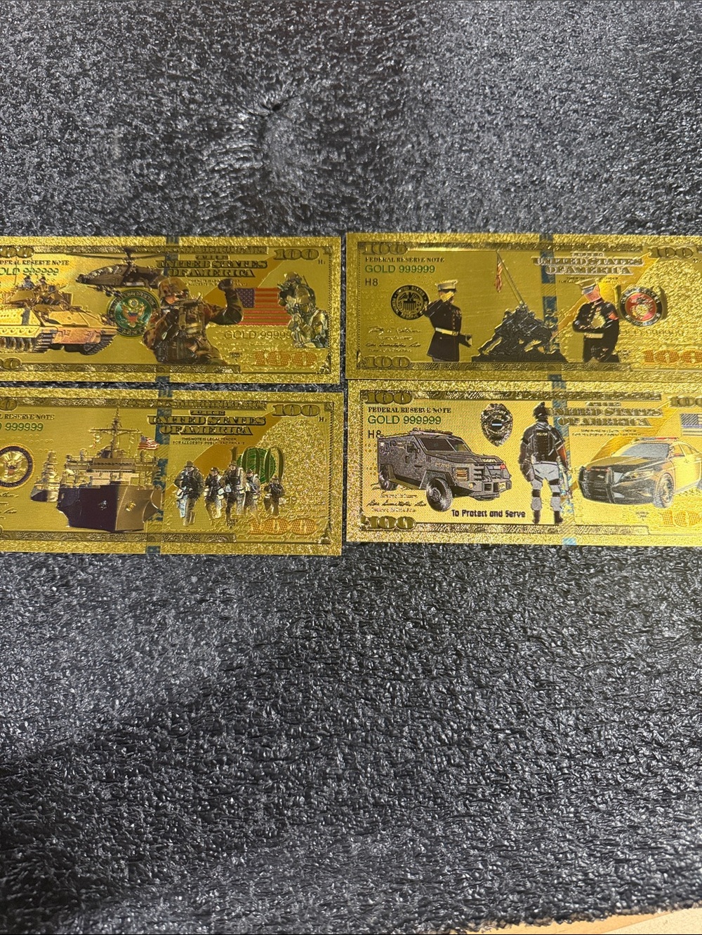 Military/Law enforcement collectable foils set